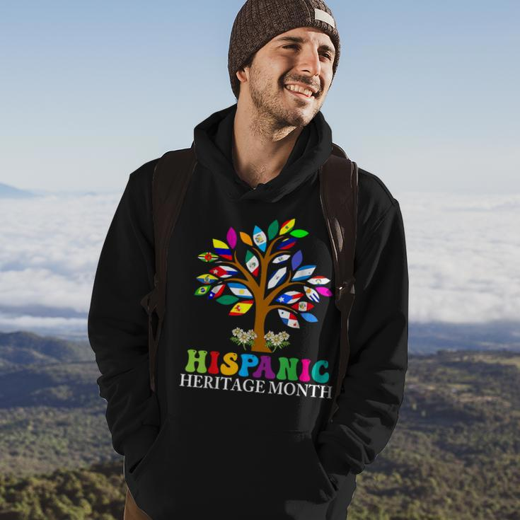 National Hispanic Heritage Month Cute Tree Country Flags Hoodie Lifestyle