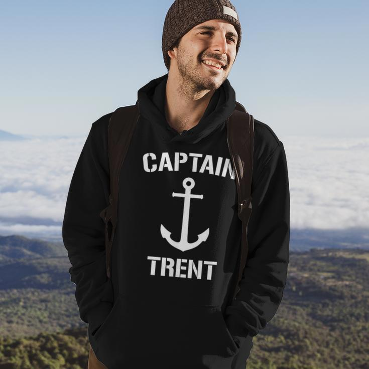 Nautical Captain Trent Personalized Boat Anchor Hoodie Lifestyle