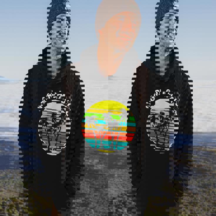 Negril Jamaica Palm Trees Silhouette Sunset Jamaica Hoodie Lifestyle