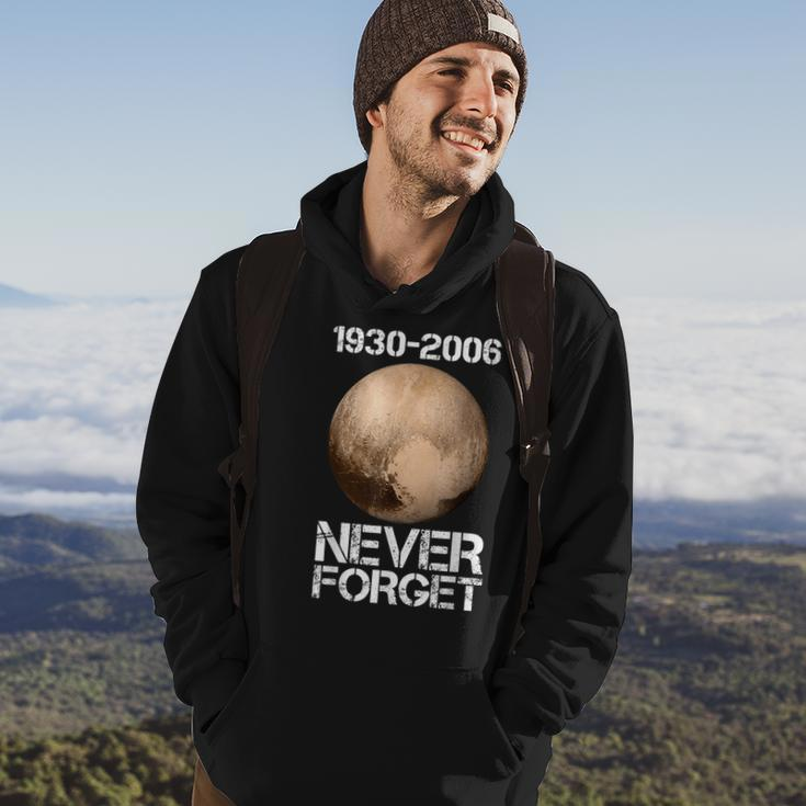 Never Forget Pluto Funny Space Graphic Space Funny Gifts Hoodie Lifestyle