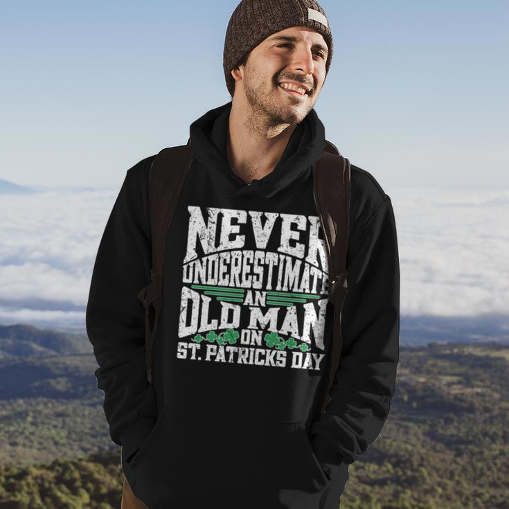 Never Underestimate An Old Man On St Patricks Day Hoodie Lifestyle