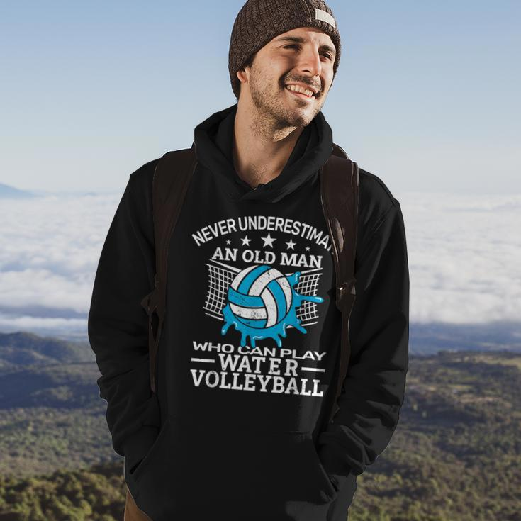 Never Underestimate Water Volleyball Pool Volleyball Volleyball Funny Gifts Hoodie Lifestyle