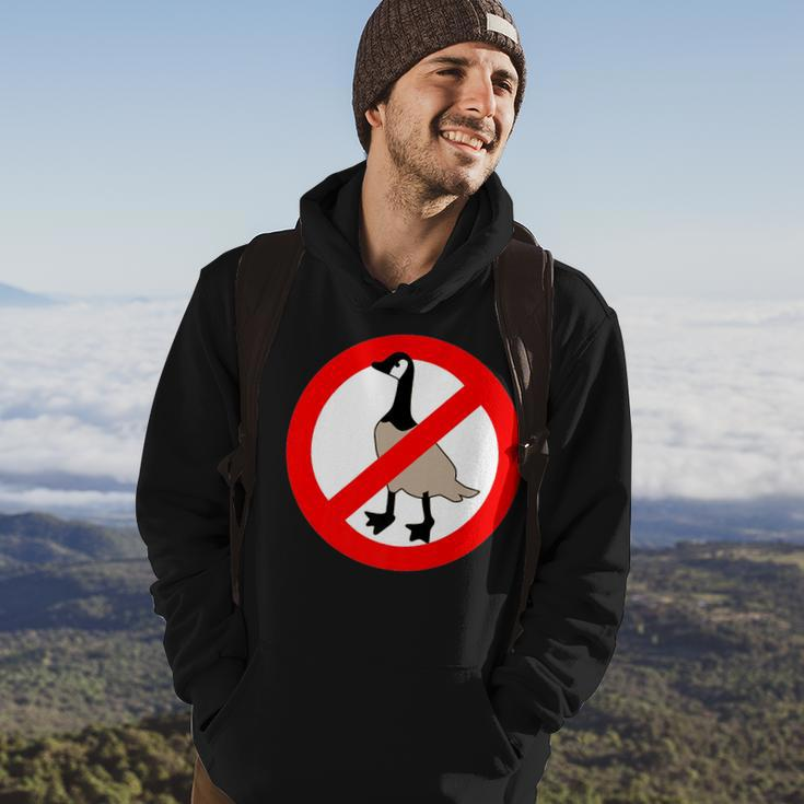 No Canadian Geese Goose No Geese Allowed Hoodie Lifestyle