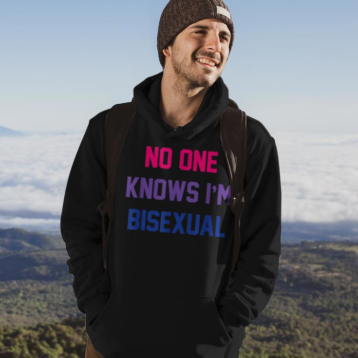 No One Knows Im Bisexual Bi Lgbt Pride Lgbtq Bi Funny Hoodie Lifestyle