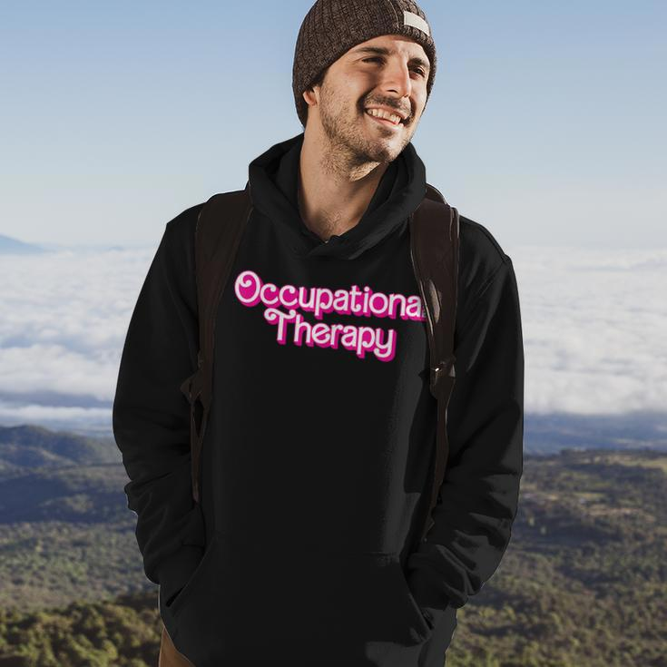 Occupational Therapy Retro Pink Style Ot Assistant Hoodie Lifestyle
