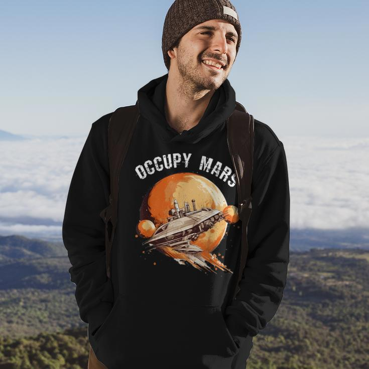 Occupy Mars Space Explorer Astronomy Rocket Science Hoodie Lifestyle