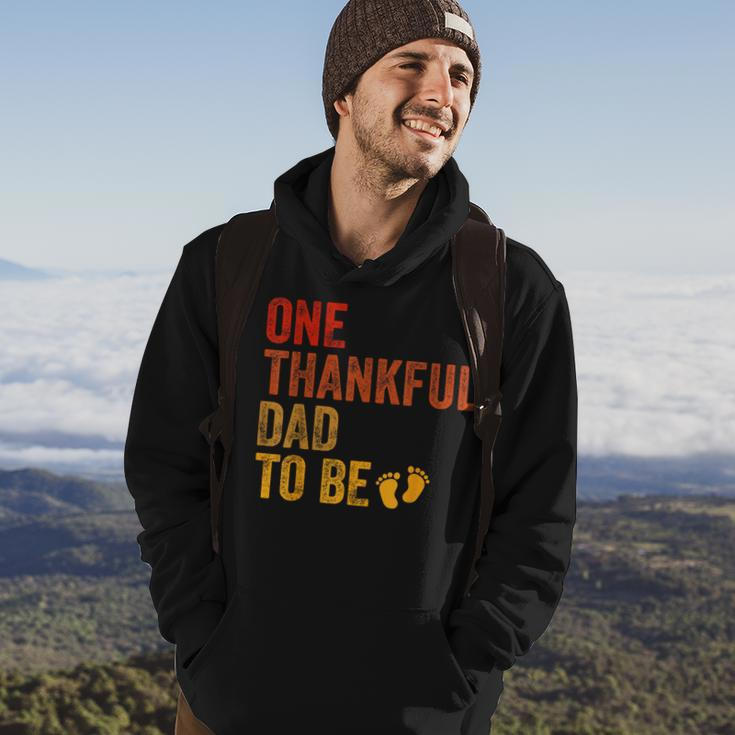 One Thankful Dad To Be Thanksgiving Pregnancy Announcement Hoodie Lifestyle