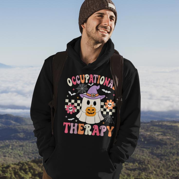 Ot Occupational Therapy Halloween Retro Ghost Ot Halloween Hoodie Lifestyle
