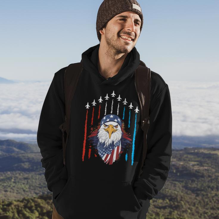 Patriotic Eagle July 4Th Of July Fourth July American Flag Hoodie Lifestyle