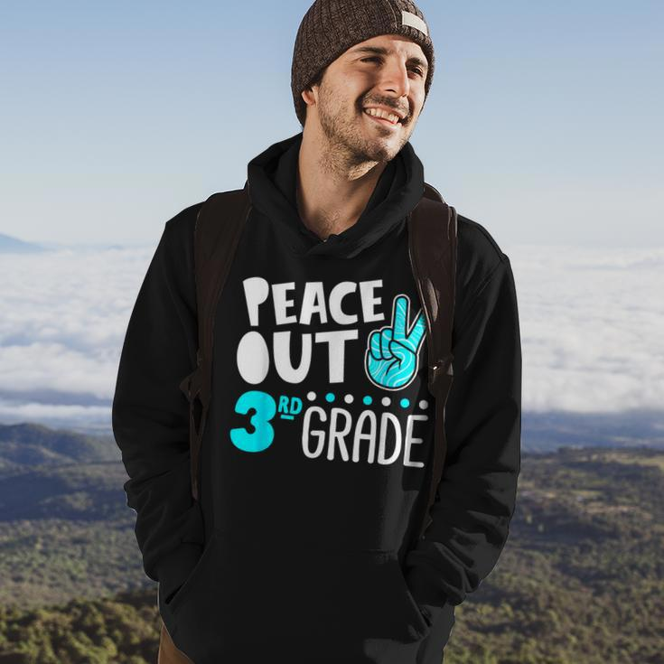 Peace Out 3Rd Grade Graduation Last Day School 2021 Funny Hoodie Lifestyle