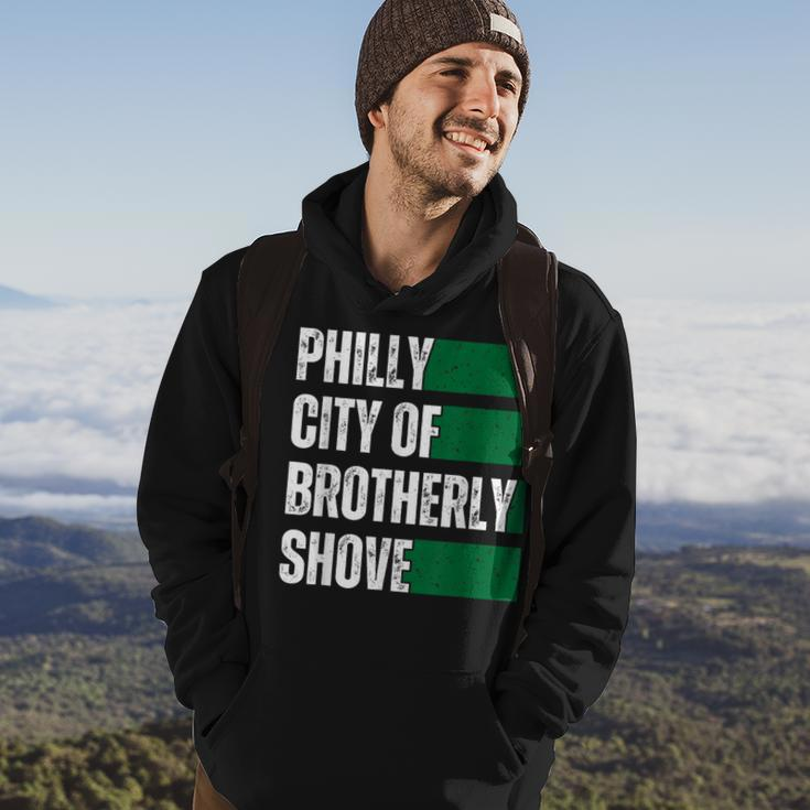 Philly City Of Brotherly Shove American Football Quarterback Hoodie Lifestyle
