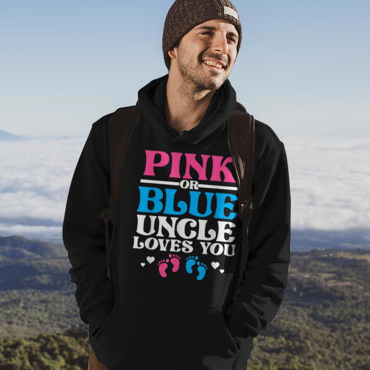 Pink Or Blue Uncle Loves You Hoodie Lifestyle