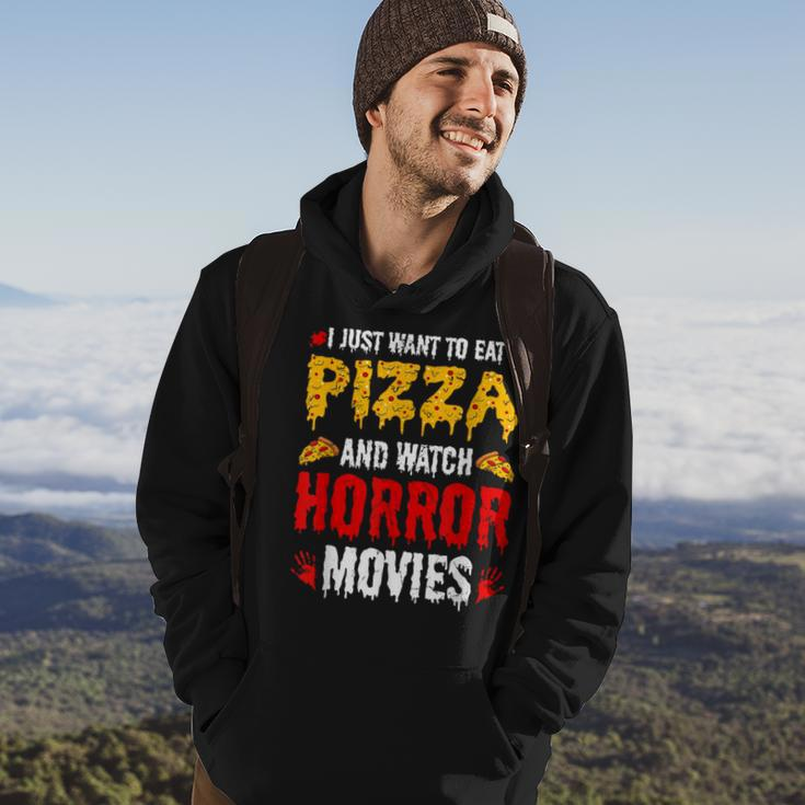 Pizza & Horror Movies Movies Hoodie Lifestyle