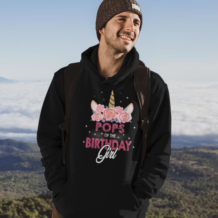 Pops Of The Birthday Girl Father Gifts Unicorn Birthday Hoodie Lifestyle