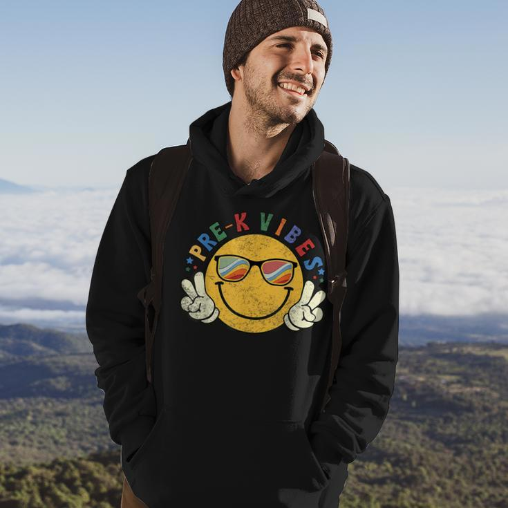 Pre-K Vibes Happy Face Smile Back To School Hoodie Lifestyle