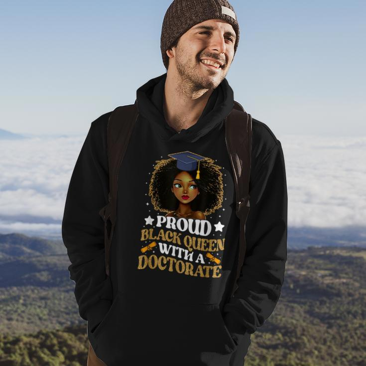 Proud Black Queen With A Doctorate Doctoral Degree Graduate Hoodie Lifestyle