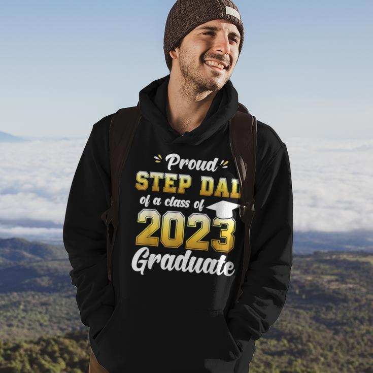 Proud Step Dad Of A Class Of 2023 Seniors Graduation 23 Hoodie Lifestyle