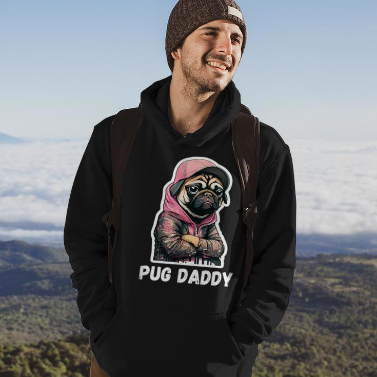 Pug Daddy - Moody Cool Pug Funny Dog Pugs Lover Hoodie Lifestyle