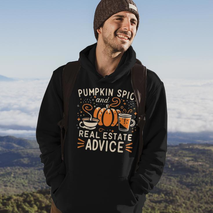 Pumpkin Spice And Real Estate Advice Hoodie Lifestyle