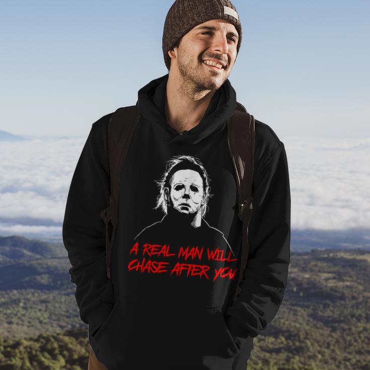 A Real Man Will Chase After You Halloween Hoodie Lifestyle