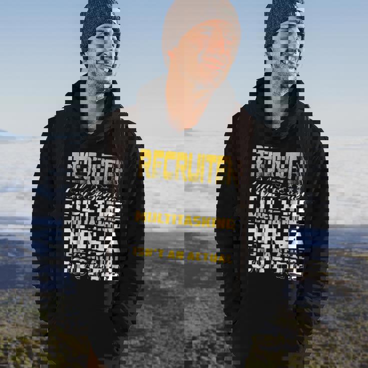 Recruiter Ninja Isnt An Actual Job Title Hoodie Lifestyle