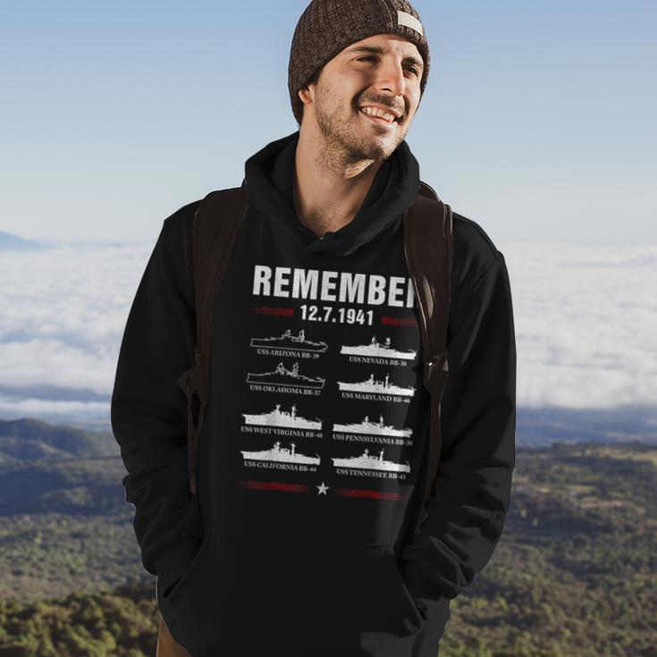 Remember Pearl Harbor Memorial Day December 7Th 1941 Wwii Hoodie Lifestyle