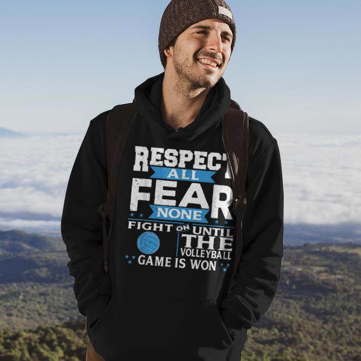 Respect All Motivational Volleyball Quote Hoodie Lifestyle