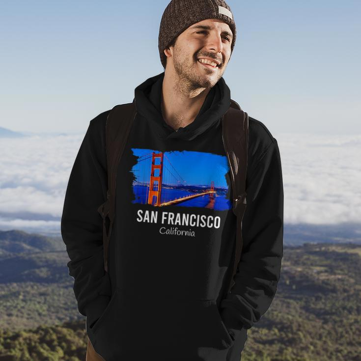 San Francisco California Bay Area Golden Gate Bridge Skyline Hoodie Lifestyle