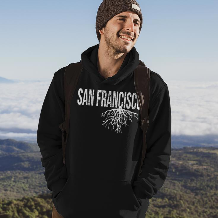 San Francisco California Usa Roots Distressed Design Hoodie Lifestyle