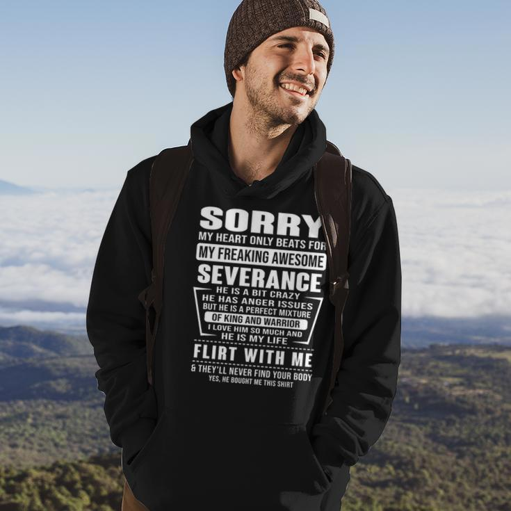 Severance Name Gift Sorry My Heartly Beats For Severance Hoodie Lifestyle
