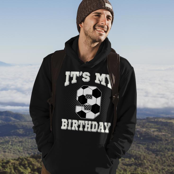Soccer Its My 9Th Birthday 9 Years Old Boy Girl Hoodie Lifestyle