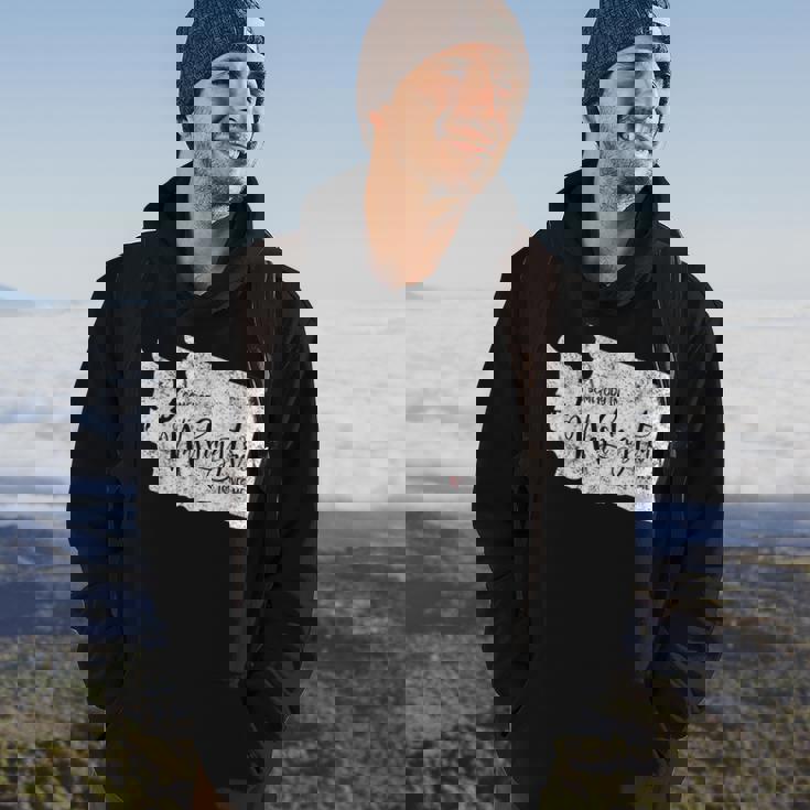 Somebody In Washington Loves Me Weathered Vintage Hoodie Lifestyle