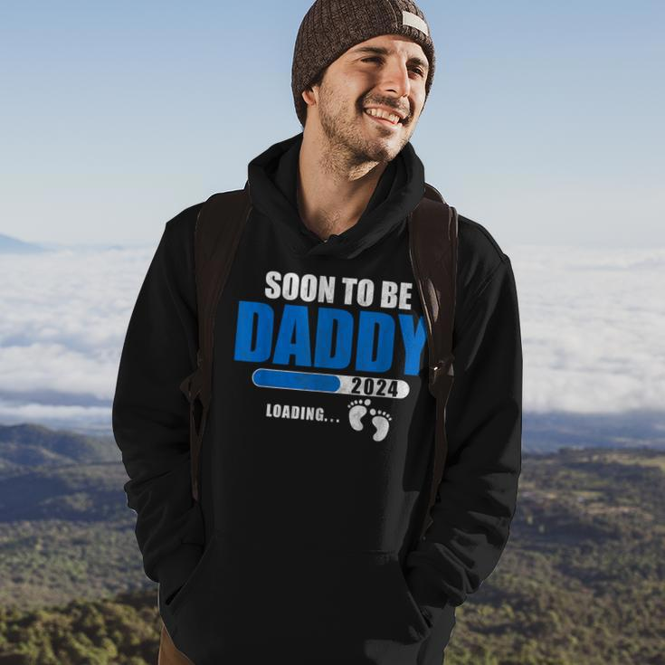 Soon To Be Daddy 2024 Est 2024 Fathers Day First Time Dad Hoodie Lifestyle