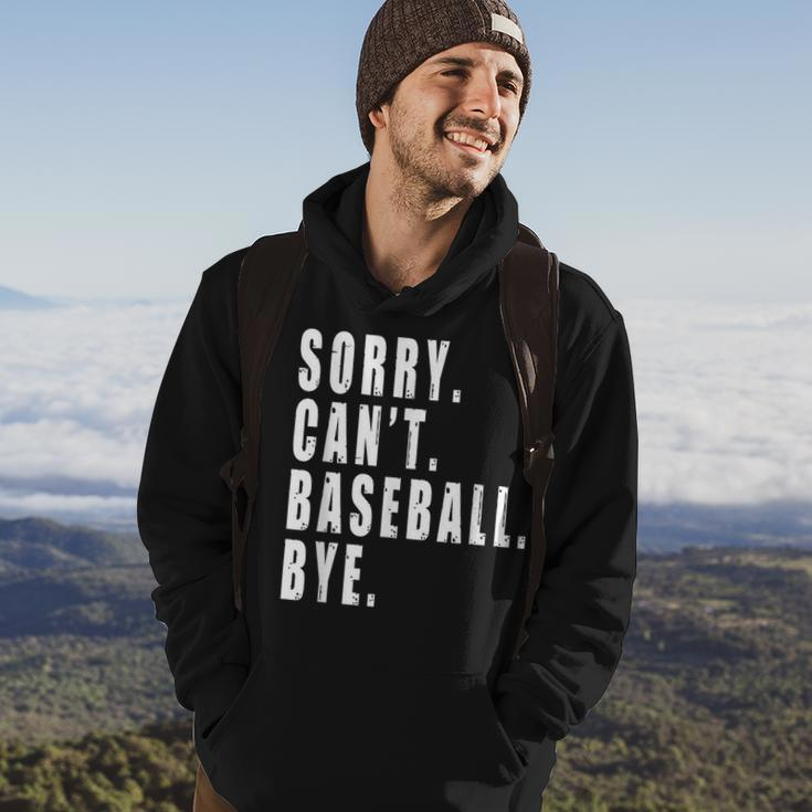 Sorry Cant Baseball Bye Funny Saying Coach Team Player Hoodie Lifestyle