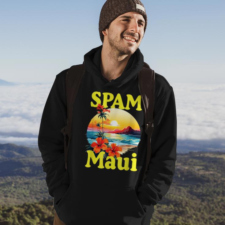 Spam Loves Maui Hawaii Hoodie Lifestyle