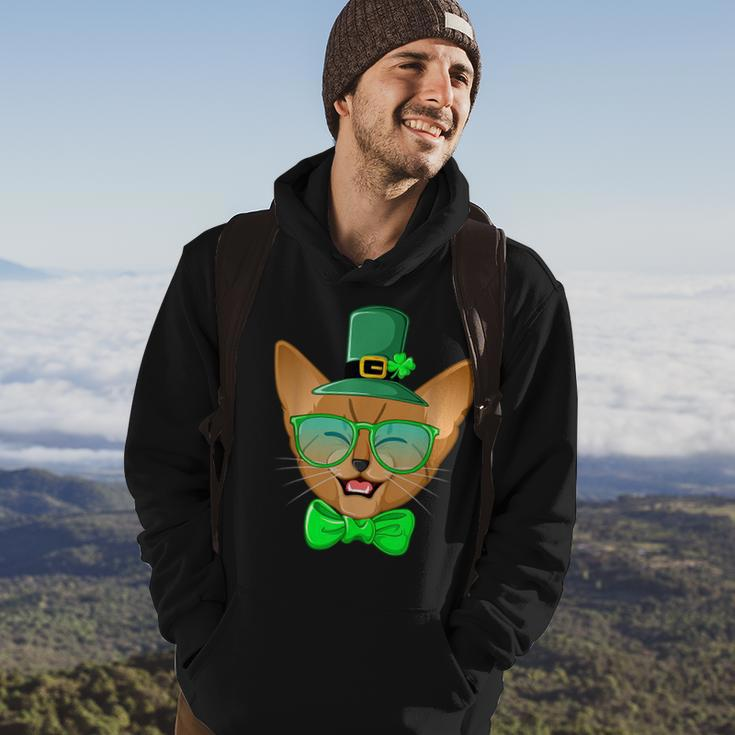 St Patricks Day Cat | Kitty Leprechaun Funny Gift Leprechaun Funny Gifts Hoodie Lifestyle