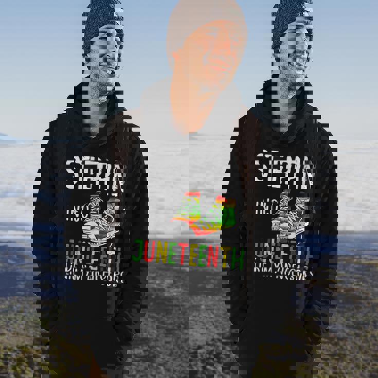 Stepping Into Junenth Like My Ancestors Happy Junenth Hoodie Lifestyle