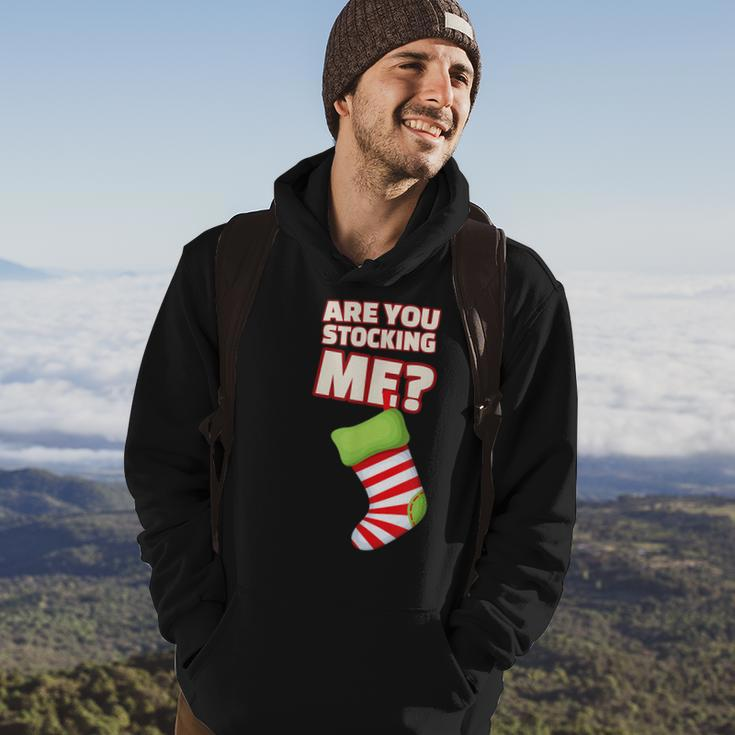 Are You Stocking Me Christmas Party Hoodie Lifestyle