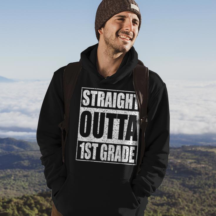 Straight Outta 1St Grade Gifts Funny First Grade Graduation Hoodie Lifestyle
