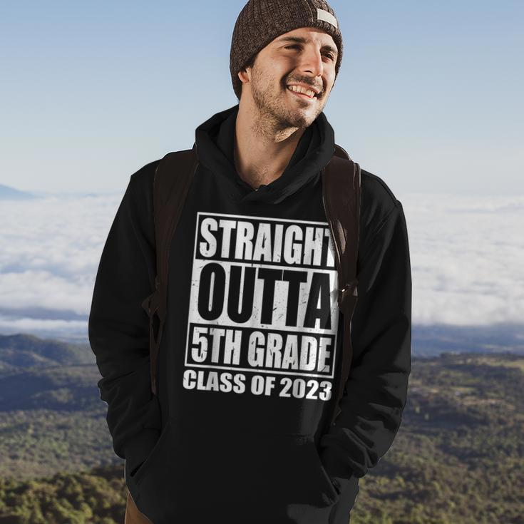 Straight Outta 5Th Grade Class Of 2023 Fifth Grad Graduation Hoodie Lifestyle