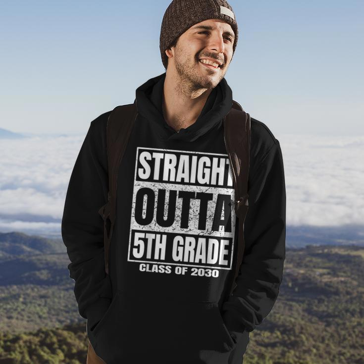 Straight Outta 5Th Grade Graduation Gifts 2030 Fifth Grade Hoodie Lifestyle