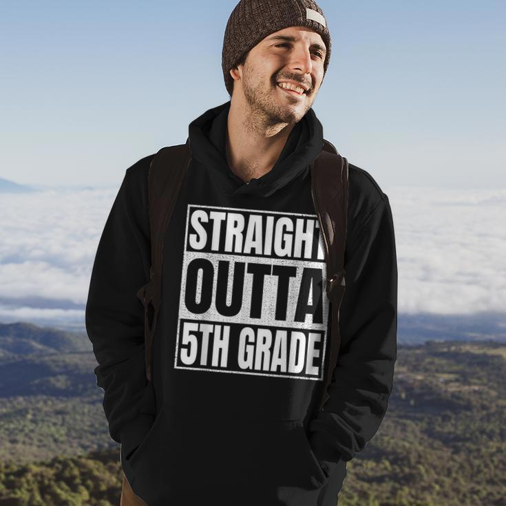 Straight Outta 5Th Grade Great Graduation Gifts Fifth Grade Hoodie Lifestyle