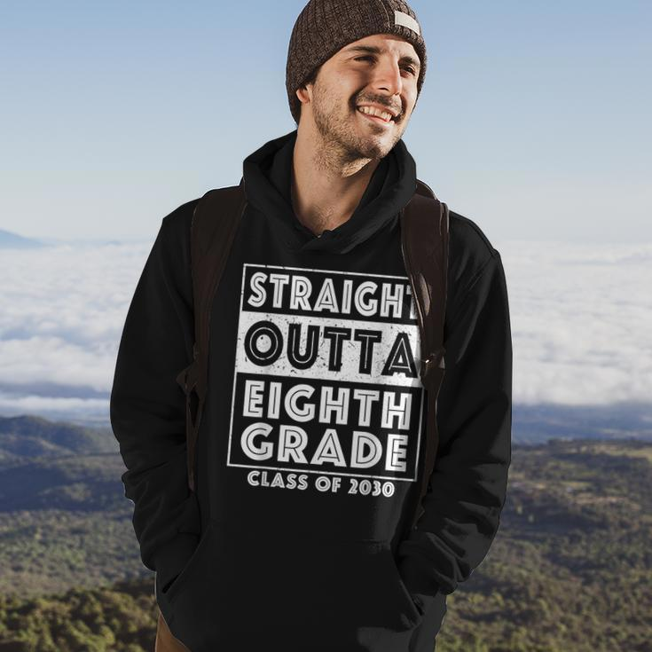 Straight Outta Eighth Grade Graduate Class Of 2030 8Th Grade Hoodie Lifestyle