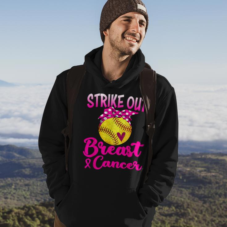 Strike Out Breast Cancer Awareness Pink Baseball Fighters Hoodie Lifestyle
