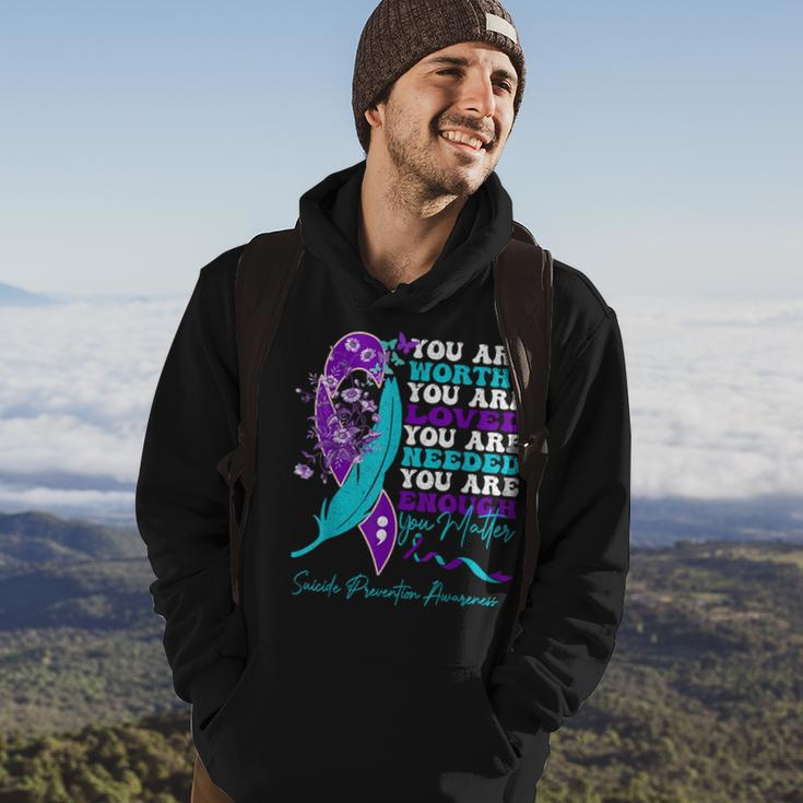 Suicide Prevention Awareness Positive Motivational Quote Hoodie Lifestyle