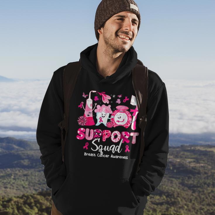 Support Squad Tooth Dental Breast Cancer Awareness Dentist Hoodie Lifestyle