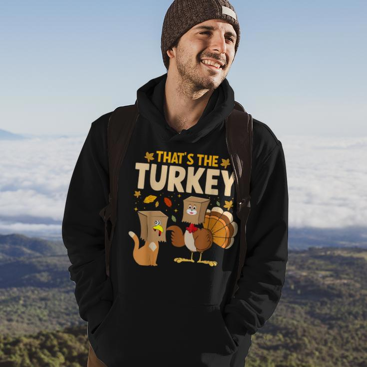 Thanksgiving Fake Cat Turkey Cat Owner Holiday Hoodie Lifestyle