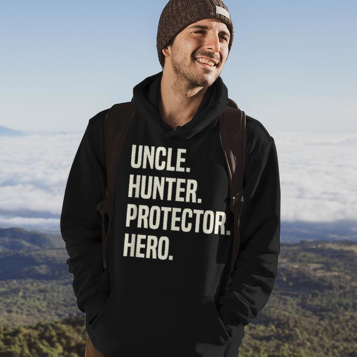 Uncle Hunter Protector Hero Uncle Profession Superhero Hoodie Lifestyle