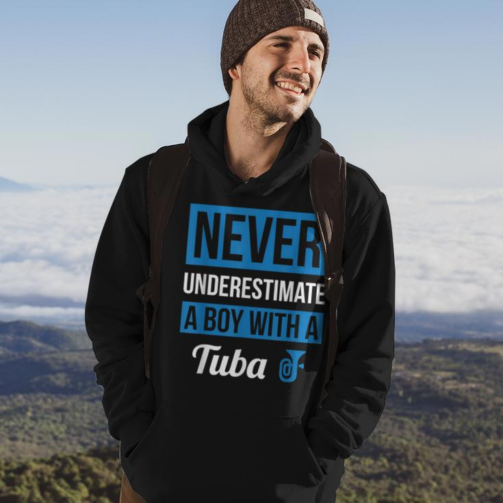 Never Underestimate A Boy With A Tuba Hoodie Lifestyle