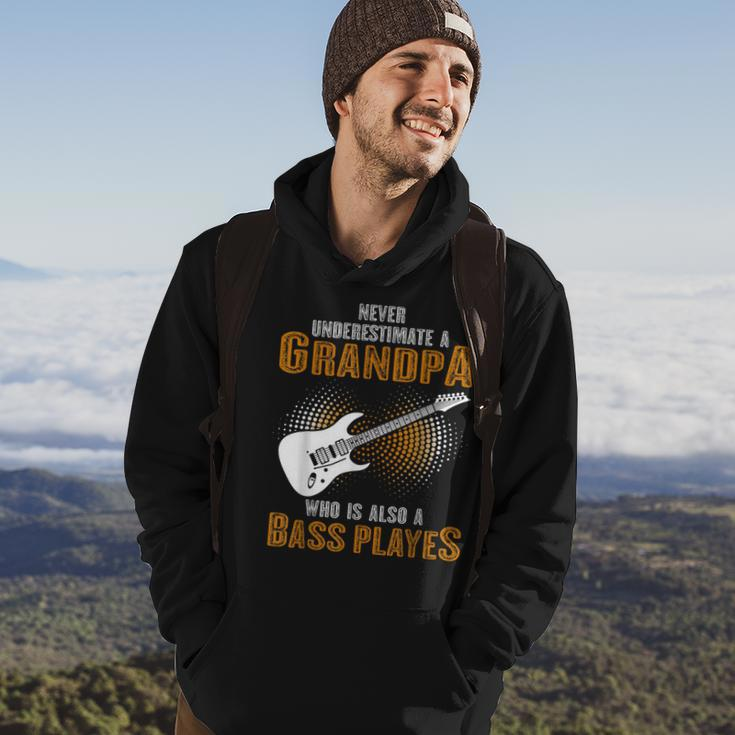 Never Underestimate Grandpa Who Is Also A Bass Player Hoodie Lifestyle